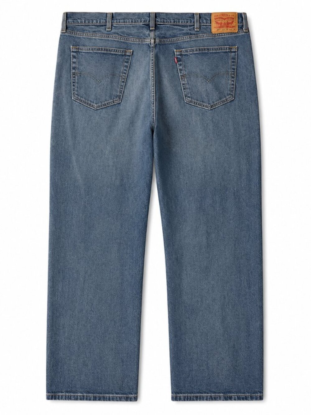 Levi's 541 Blue Jeans Blue Athletic Fit Tapered Leg 5-Pocket Size 44” X 32”